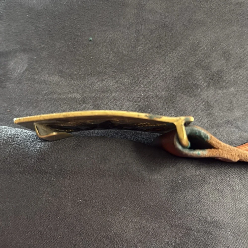 Civil War era U.S. Officer's Model 1851 Pattern Rectangular Sword Belt Plate. - Picture 5 of 10
